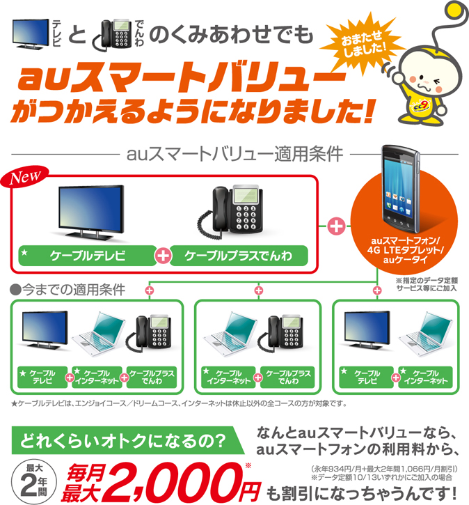 スマートバリュー テレビと電話